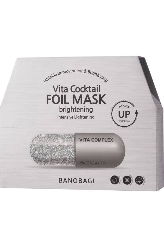 Vita Cocktail Foil Mask Brightening ( Cilt tonu eşitleyen ve aydınlacı pamuk maske) - 3