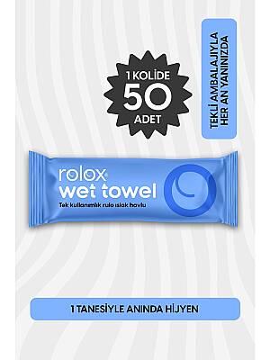 Wet Towel - 50 Paket - Tek Kullanımlık Rulo Islak Havlu - 2