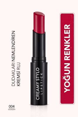 Yarı Parlak Stick Ruj- Creamy Stylo Lipstick -004 Raspberry-8682536013642 - 1