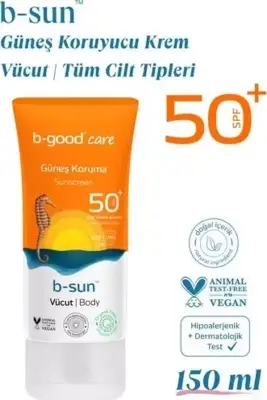 Yetişkin Güneş Kremi Spf 50 Vücut Için 150 ml