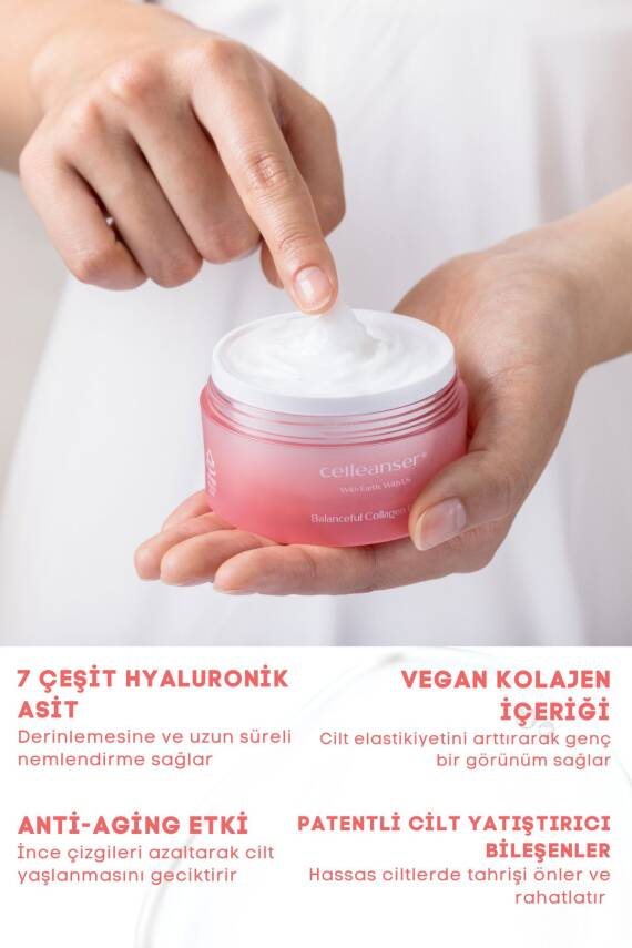 Yoğun Nemlendirici, Kırışıklık Karşıtı, Kolajen Bakım Kremi - 3