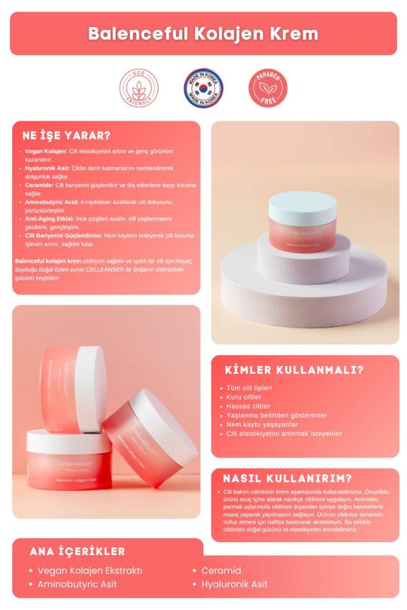 Yoğun Nemlendirici, Kırışıklık Karşıtı, Kolajen Bakım Kremi - 4