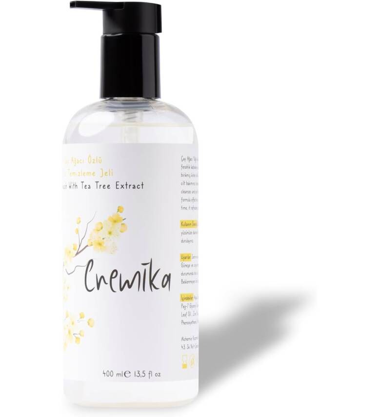 Yüz Temizleme Jeli, Saflaştırıcı, Sivilce Karşıtı, Hindistan Cevizi Sabunu, Çay Ağacı - 400ml - 1